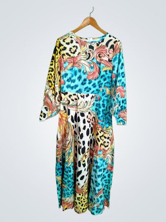 Multicolor Animal Print Dress