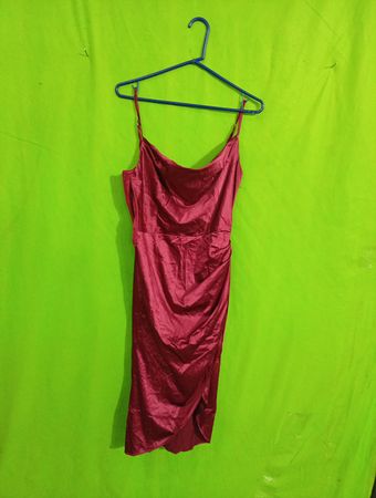 Red Satin Dress