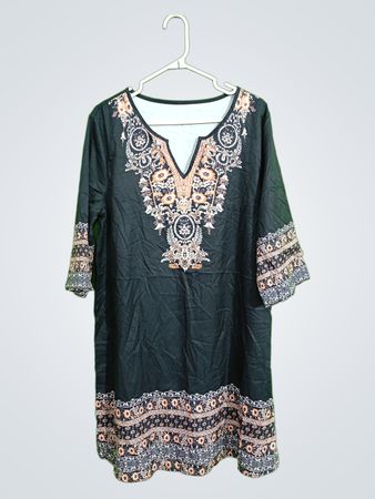 Black Embroidered Tunic