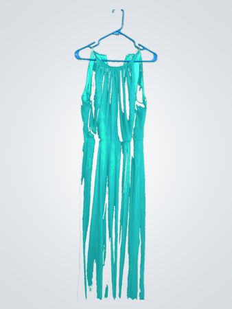 After Six Teal Polyester Maxi Dress