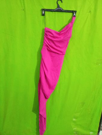 Pink Asymmetrical Dress