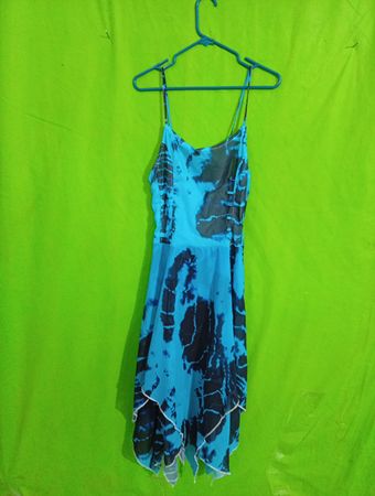 Blue Tie-Dye Romper