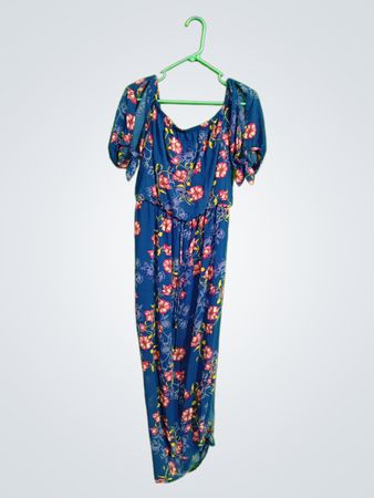 Blue Floral Jumpsuit