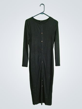 Black Ribbed Dress
