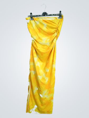Yellow Tie-Dye Skirt