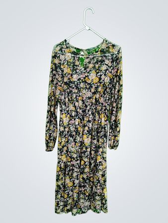 Floral Long-Sleeve Dress