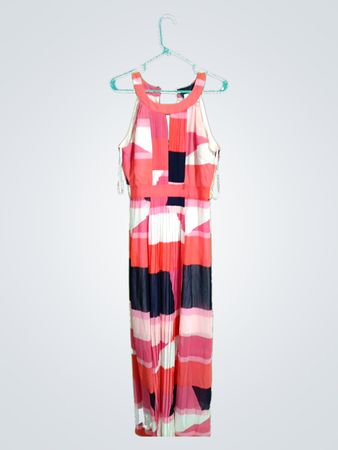 Vincent Camuto Pleated Maxi Dress