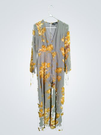 Lulus Floral Print Maxi Dress
