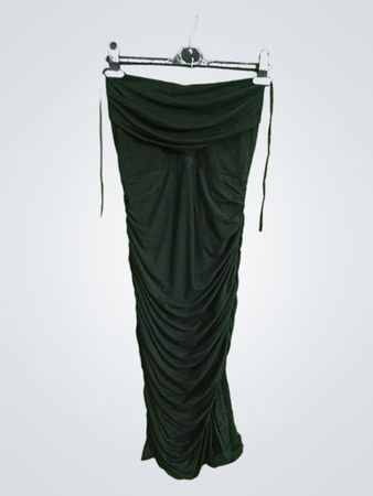Black Ruched Skirt
