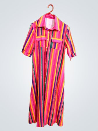 Multicolored Striped Dress