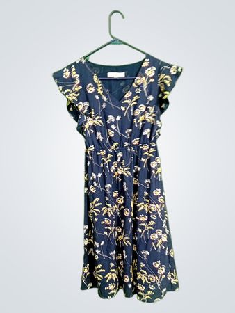 LOFT Floral Embroidered Petites Dress