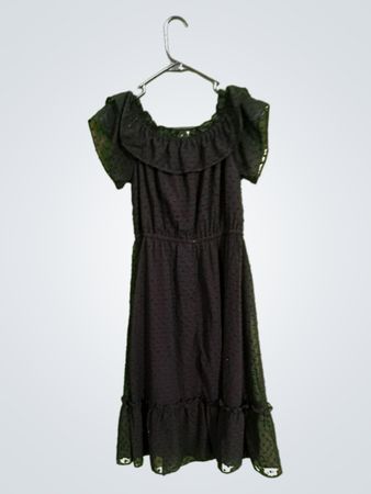 Black Ruffled Dress