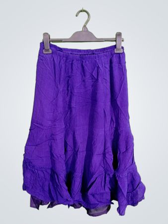 Purple Flowy Skirt