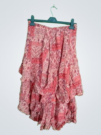 Red Floral Skirt