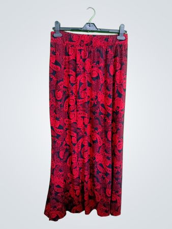 Red Paisley Skirt