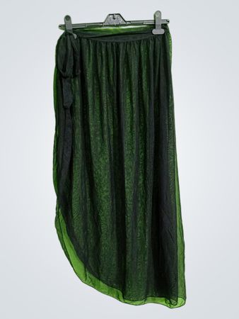 Unbranded Black Sheer Wrap Skirt