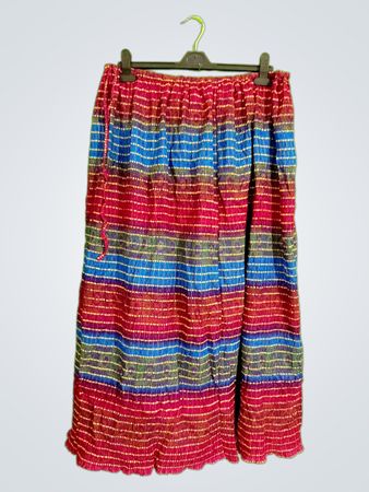 Multicolored Striped Skirt