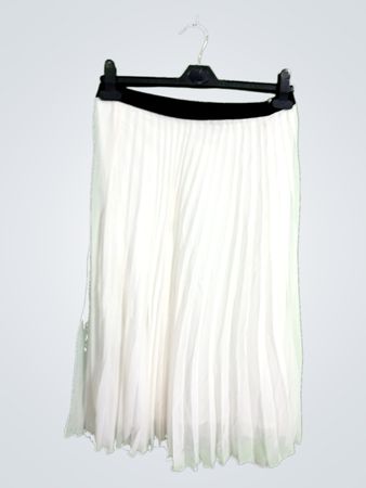 White Pleated Skirt