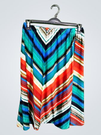 Multicolored Striped Skirt