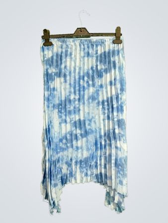 Blue Tie-Dye Skirt