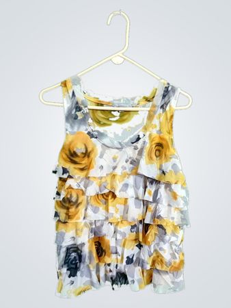 NY Collection Floral Ruffle Cami Top