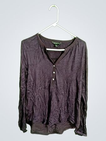 Banana Republic Purple Long-Sleeve Shirt