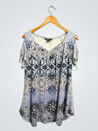 Blue Paisley Blouse