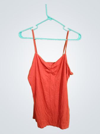 No Boundaries Red Ribbed Cami Top