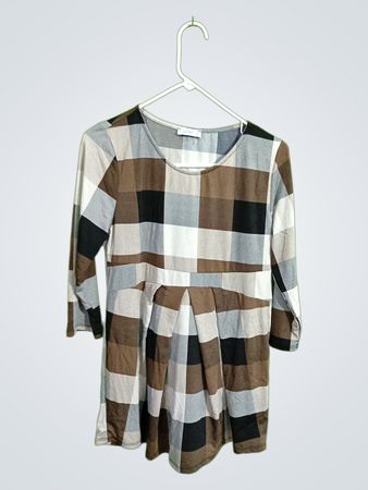 La Clef Plaid Blouse