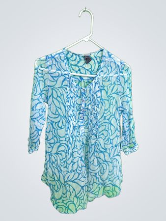 Casual Studio Blue Patterned Top
