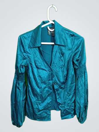 Teal Long-Sleeve Jacket