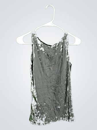 Gray Lace Top