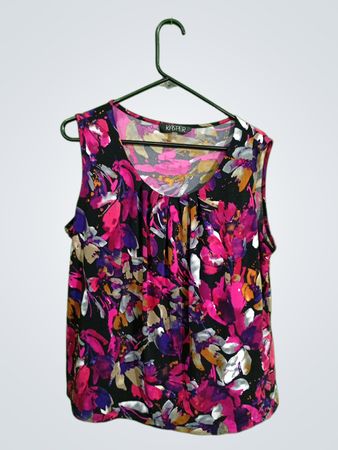 Kasper Floral Sleeveless Top