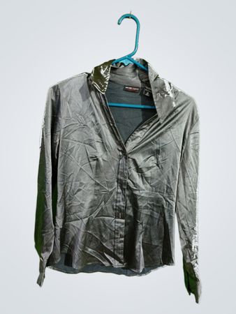 Gray Long-Sleeve Shirt