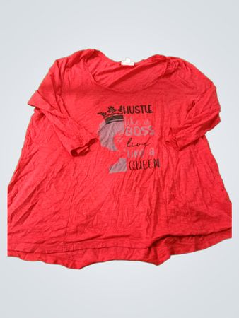 Red Women's Top with Graphic