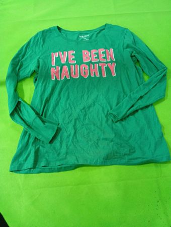 Old Navy Green Graphic Long Sleeve Tee