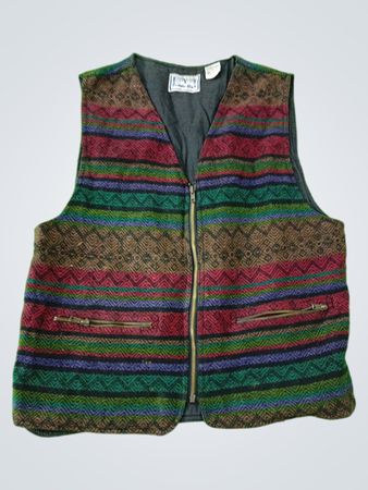 Multicolored Striped Vest