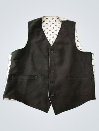 Brown Vest with Floral Lining