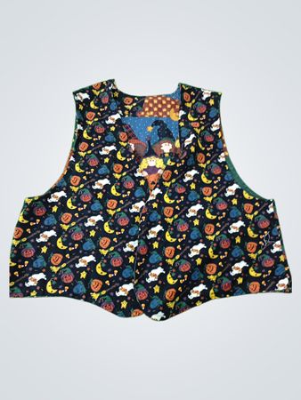 Halloween Graphic Print Vest