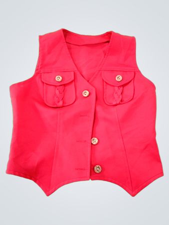 Pink Sleeveless Vest