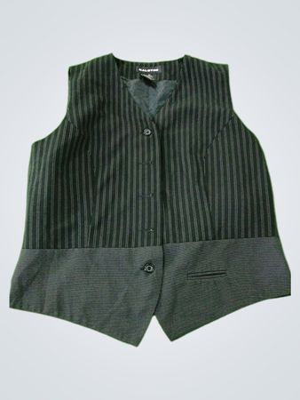 Halston Pinstripe Vest