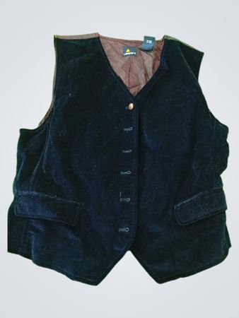 Lizsport Black Velvet Vest