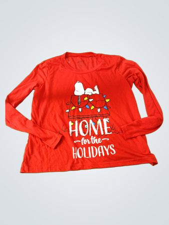 Peanuts Snoopy Home for the Holidays Long Sleeve Shirt