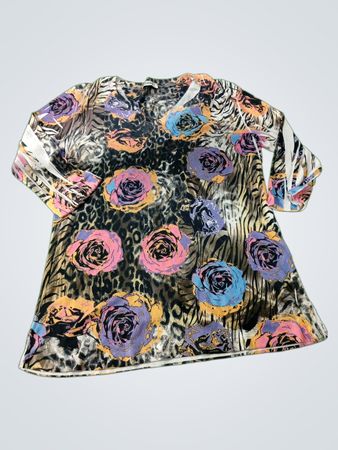 Rosemary T-Shirt with Floral and Animal Print