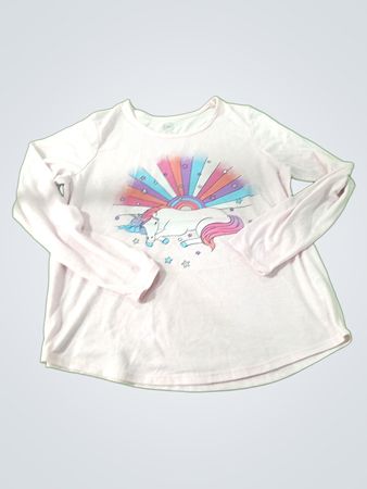 Wonder Nation Girls Unicorn Long Sleeve Shirt
