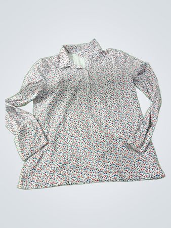 Long-Sleeve Floral Blouse