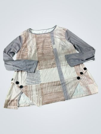 Patchwork Long Sleeve Top