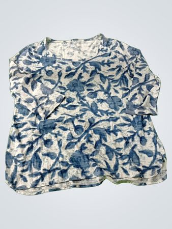 Sonoma Lifestyle Women's Blue Floral Top