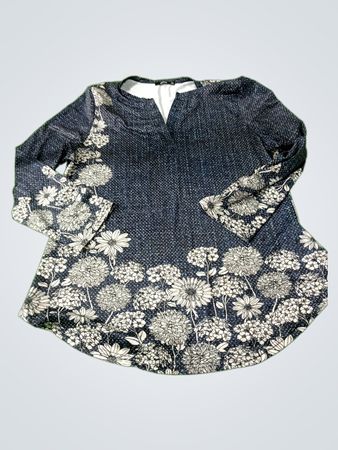 R by Rina Floral Print Long Sleeve Top