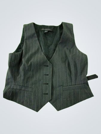 Gray Pinstripe Vest